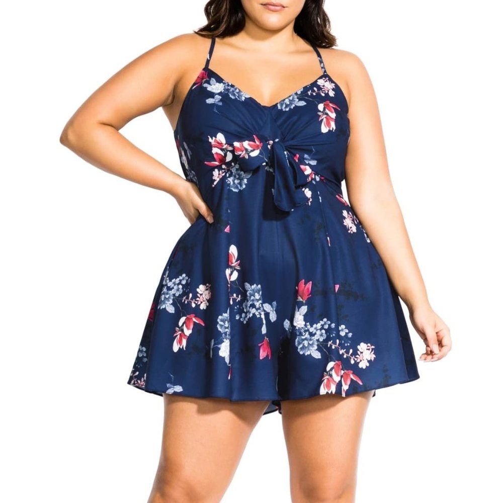 City Chic Lotus Love Romper (Plus Size)